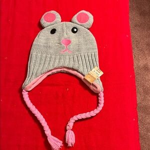 Arizona Jean Company Gray and Pink Kids Hat